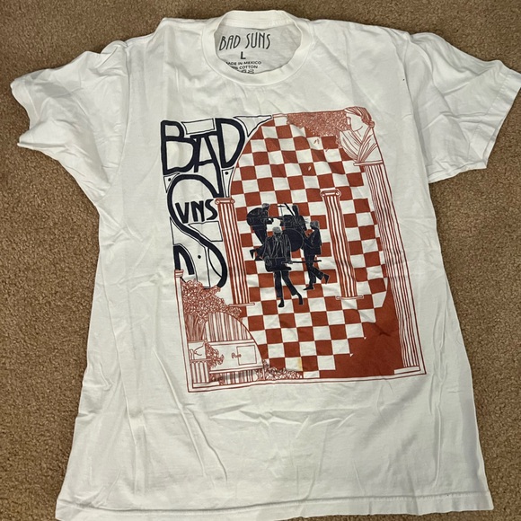 Bad Suns White Graphic T-Shirt - Picture 1 of 4